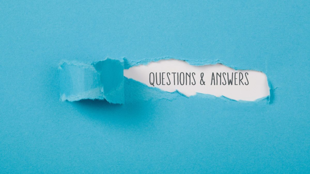 "Questions and answers" in text 